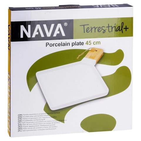 Talerz do serwowania porcelanowy TERRESTRIAL 44,5x35 cm Talerz do serwowania porcelanowy TERRESTRIAL 44,5x35 cm