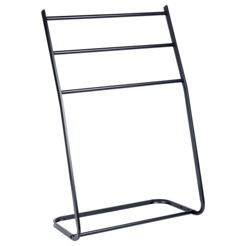 Wieszak na Ręczniki Ubrania Wolnostojący Metalowy Czarny VILDE 58x28x86,5cm Wieszak na Ręczniki Ubrania Wolnostojący Metalowy Czarny VILDE 58x28x86,5cm