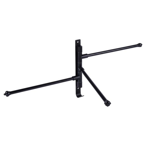 Wieszak na ręczniki aluminiowy czarny obrotowy 30 cm Wieszak na ręczniki aluminiowy czarny obrotowy 30 cm