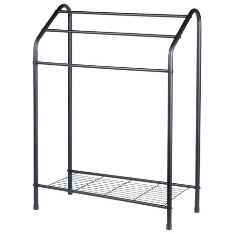 Wieszak na ręczniki stojący metalowy czarny Wieszak na ręczniki stojący metalowy czarny