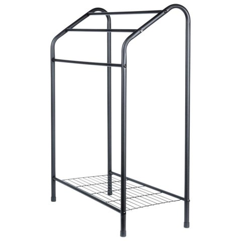 Wieszak na ręczniki stojący metalowy czarny Wieszak na ręczniki stojący metalowy czarny