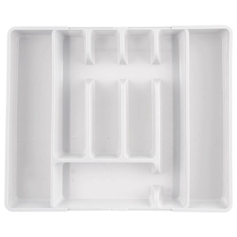Wkład na sztućce do szuflady rozsuwany biały 36,5x27,5 cm Wkład na sztućce do szuflady rozsuwany biały 36,5x27,5 cm