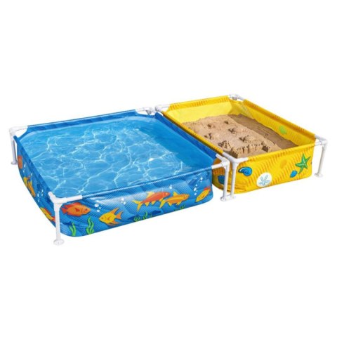 Zestaw Basen Brodzik Ogrodowy i Piaskownica dla Dzieci do Zabawy 213 x 122 Zestaw Basen Brodzik Ogrodowy i Piaskownica dla Dzieci do Zabawy 213 x 122