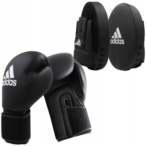Zestaw Bokserski ADIDAS Rękawice 12 oz Tarcze Łapy Trenera Zestaw Bokserski ADIDAS Rękawice 12 oz Tarcze Łapy Trenera