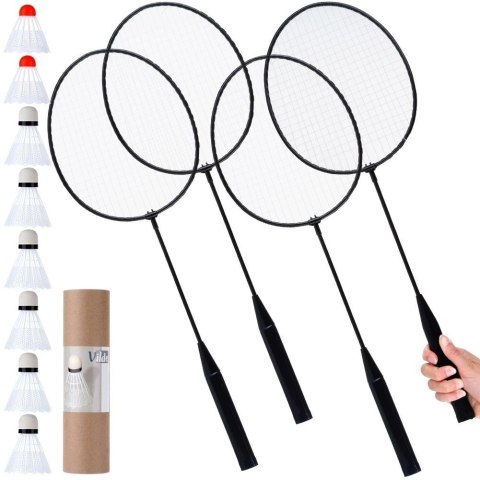 Zestaw do Badmintona Rakietki Rekreacyjny VILDE 8 lotek 61 cm 12 el. Zestaw do Badmintona Rakietki Rekreacyjny VILDE 8 lotek 61 cm 12 el.