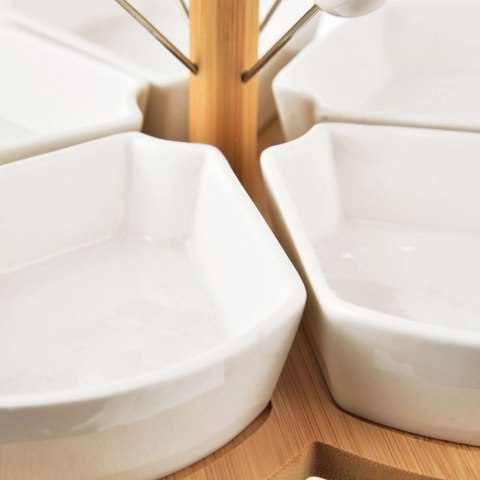 Miseczki na przekąski porcelanowe białe WHITELINE 28,5 cm 10 el. Miseczki na przekąski porcelanowe białe WHITELINE 28,5 cm 10 el.
