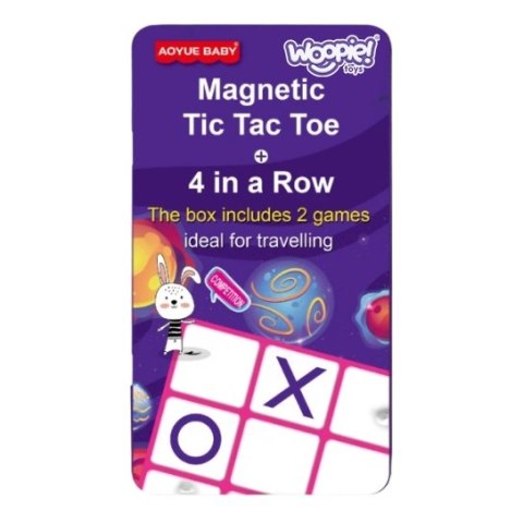WOOPIE IQ Gra Strategiczna Magnetyczna 2w1 Kółko I Krzyżyk + Gra 4 w Lini MINI WOOPIE IQ Gra Strategiczna Magnetyczna 2w1 Kółko I Krzyżyk + Gra 4 w Lini MINI