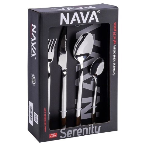 Zestaw sztućców stalowy dla 6 osób SERENITY 24 el. Zestaw sztućców stalowy dla 6 osób SERENITY 24 el.