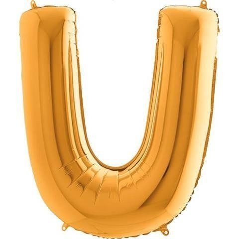 Balon Foliowy Litera 40' U złota Grabo Balon Foliowy Litera 40' U złota Grabo