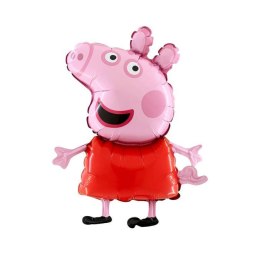 Balon Foliowy - Świnka Peppa 36 cm Grabo na patyk Grabo