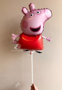 Balon Foliowy - Świnka Peppa 36 cm Grabo na patyk Grabo