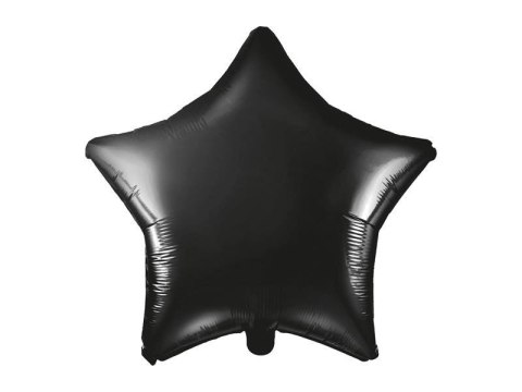 Balon foliowy Gwiazdka, 48cm, czarna gwiazda Partydeco Balon foliowy Gwiazdka, 48cm, czarna gwiazda Partydeco