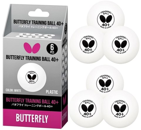 Piłeczki do Tenisa Stołowego BUTTERFLY TRAINING Białe - 6 szt. Piłeczki do Tenisa Stołowego BUTTERFLY TRAINING Białe - 6 szt.