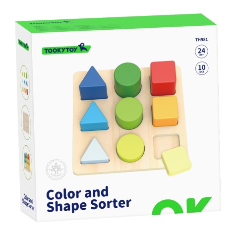 TOOKY TOY Edukacyjna Układanka Figury Geometryczne TOOKY TOY Edukacyjna Układanka Figury Geometryczne