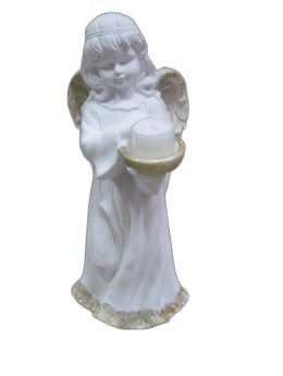 Anioł ZUZIA stojący z misą /świecznik | TL A-7 40cm
