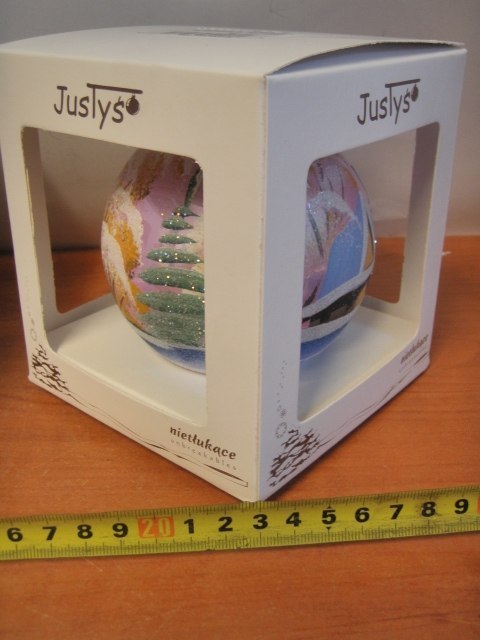 Bombka dekorowana 10cm ornament | D01100 Bombka dekorowana 10cm ornament | D01100