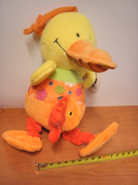 Kaczka długi dziób z dźwiękiem 18cm | K1055 Kaczka długi dziób z dźwiękiem 18cm | K1055