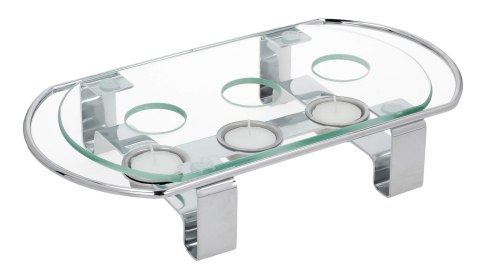 Podgrzewacz szklany do potraw na 3 team lights 33,5x17,5x5,5cm | OD1314 Podgrzewacz szklany do potraw na 3 team lights 33,5x17,5x5,5cm | OD1314