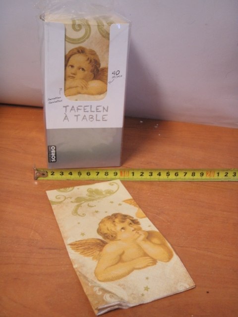 Serwetka 40szt. 33x33 ANIOŁKI Serwetka 40szt. 33x33 ANIOŁKI
