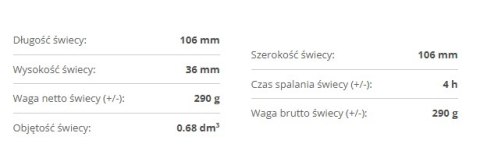 Świeca w ceramice BN 4szt. Świeca w ceramice BN 4szt.