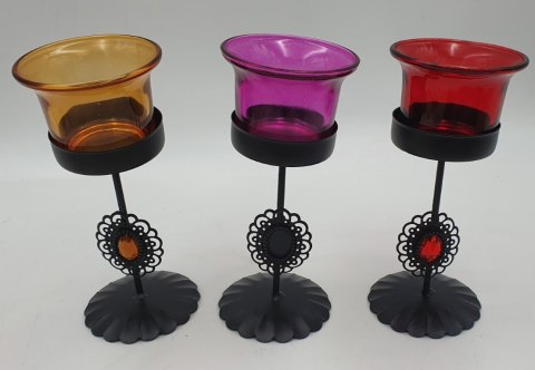 Świecznik na tea lights w pudełku metalowy | Q150502044 Świecznik na tea lights w pudełku metalowy | Q150502044