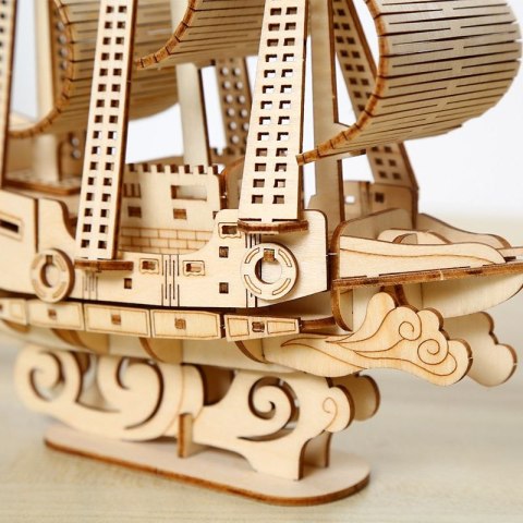 DREWNIANE PUZZLE MODEL 3D - STATEK DIY 7+ DREWNIANE PUZZLE MODEL 3D - STATEK DIY 7+