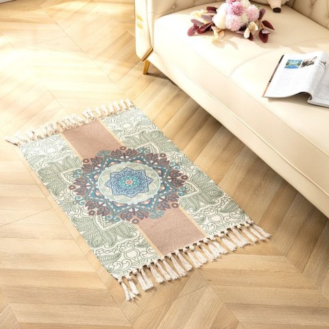 DYWANIK MATA PODŁOGOWA 60x90 +20cm frędzle NORDIC DYWANIK MATA PODŁOGOWA 60x90 +20cm frędzle NORDIC