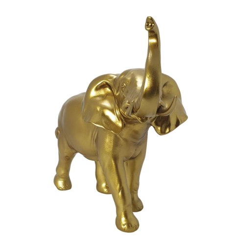 ZŁOTA FIGURKA SŁOŃ Z TRĄBĄ STATUETKA NA SZCZĘŚCIE ZŁOTA FIGURKA SŁOŃ Z TRĄBĄ STATUETKA NA SZCZĘŚCIE