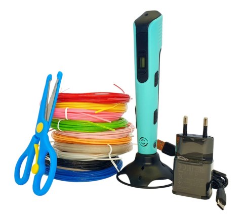 DŁUGOPIS 3D PEN DLA DZIECI Z USB-C + NOŻYCZKI + 10 KOLORÓW GRATIS DŁUGOPIS 3D PEN DLA DZIECI Z USB-C + NOŻYCZKI + 10 KOLORÓW GRATIS