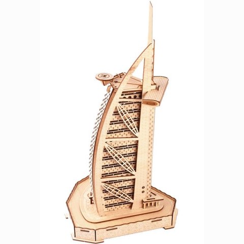 DREWNIANE PUZZLE 3D BURJ AL ARAB 42cm BURDŻ AL ARAB DIY 8+ DREWNIANE PUZZLE 3D BURJ AL ARAB 42cm BURDŻ AL ARAB DIY 8+