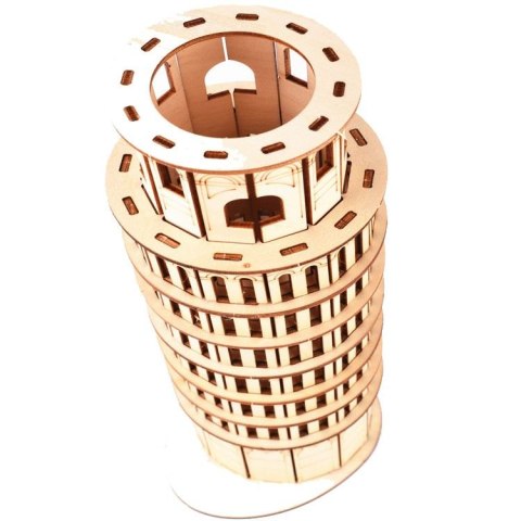 DREWNIANE PUZZLE 3D PRZESTRZENNE 29 cm KRZYWA WIEŻA W PIZIE DIY 8+ DREWNIANE PUZZLE 3D PRZESTRZENNE 29 cm KRZYWA WIEŻA W PIZIE DIY 8+