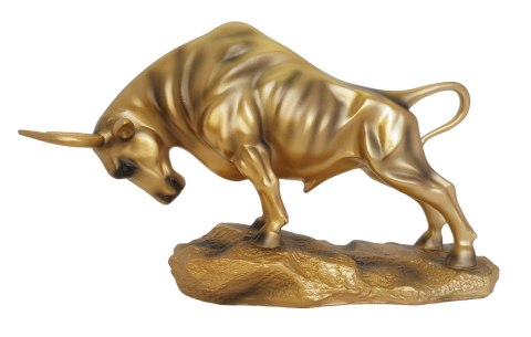 POSĄG ZŁOTEGO BYKA MAJESTATYCZNA FIGURKA STATUETKA BYK 33cm POSĄG ZŁOTEGO BYKA MAJESTATYCZNA FIGURKA STATUETKA BYK 33cm