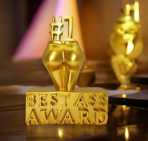 ZŁOTA STATUETKA BEST ASS AWARD NAGRODA ZA NAJLEPSZY TYŁEK ZŁOTA STATUETKA BEST ASS AWARD NAGRODA ZA NAJLEPSZY TYŁEK