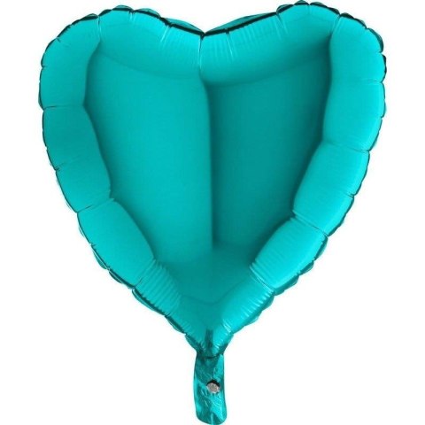 Balon Foliowy - Serce Miętowe Tiffany 46 cm Grabo Grabo Balon Foliowy - Serce Miętowe Tiffany 46 cm Grabo Grabo
