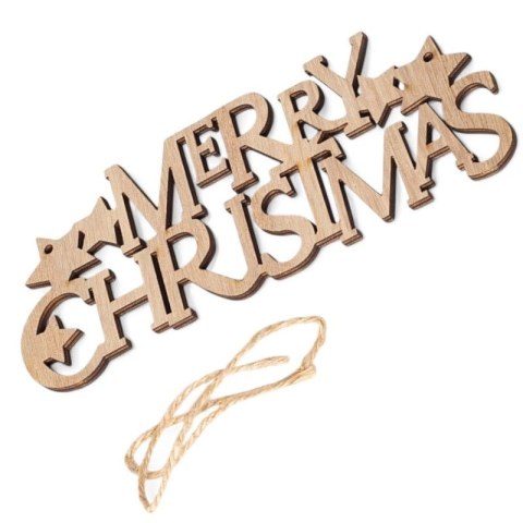 DREWNIANA ZAWIESZKA NAPIS NA CHOINKĘ MERRY CHRISTMAS WESOŁYCH ŚWIĄT DREWNIANA ZAWIESZKA NAPIS NA CHOINKĘ MERRY CHRISTMAS WESOŁYCH ŚWIĄT
