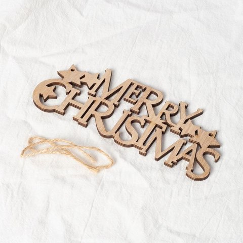 DREWNIANA ZAWIESZKA NAPIS NA CHOINKĘ MERRY CHRISTMAS WESOŁYCH ŚWIĄT DREWNIANA ZAWIESZKA NAPIS NA CHOINKĘ MERRY CHRISTMAS WESOŁYCH ŚWIĄT