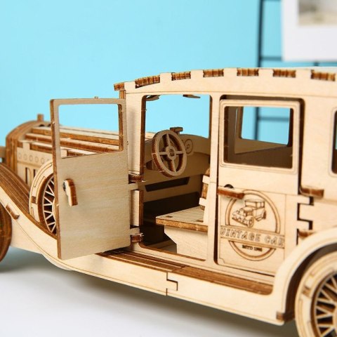 DREWNIANE PUZZLE 3D DIY RETRO SAMOCHÓD VINTAGE REPLIKA DREWNIANE PUZZLE 3D DIY RETRO SAMOCHÓD VINTAGE REPLIKA
