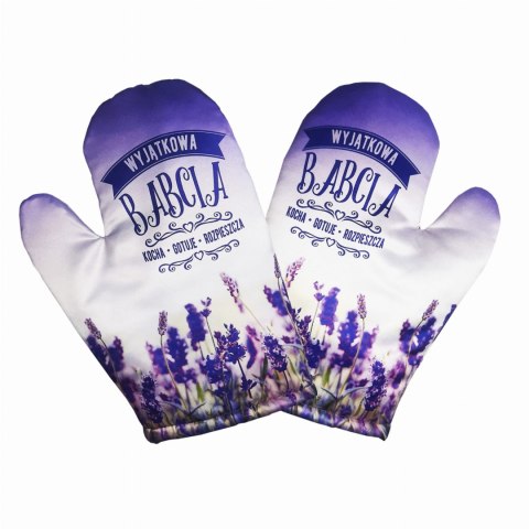 Rękawica kuchenna lawenda Babcia | RK54 Rękawica kuchenna lawenda Babcia | RK54