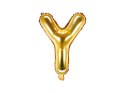 Balon foliowy Litera Y 35cm, Złota Partydeco