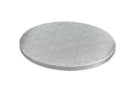 Podkład pod tort srebrny okrągły 25 cm x 1,2 cm H - 0924 Podkład pod tort srebrny okrągły 25 cm x 1,2 cm H - 0924