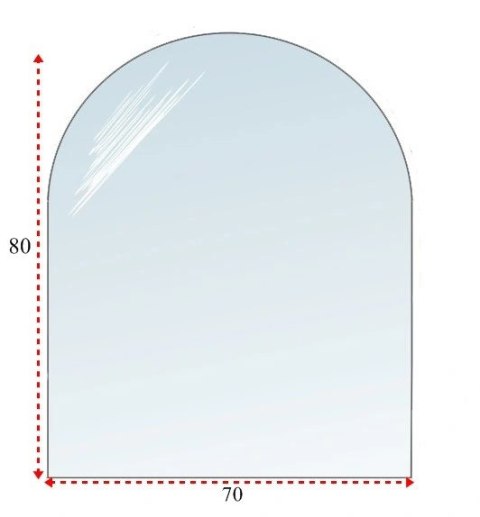 Podstawa szklana hartowana - szyba pod Piec lub Kominek 80x70 cm Podstawa szklana hartowana - szyba pod Piec lub Kominek 80x70 cm