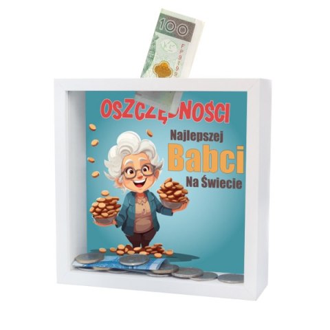 Skarbonka MDF - " Oszczędności Najlepszej Babci na świecie" Skarbonka MDF - " Oszczędności Najlepszej Babci na świecie"