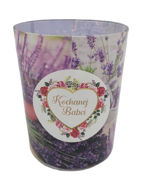 Świeca zapachowa w szklance lawenda Kochana Babcia Świeca zapachowa w szklance lawenda Kochana Babcia