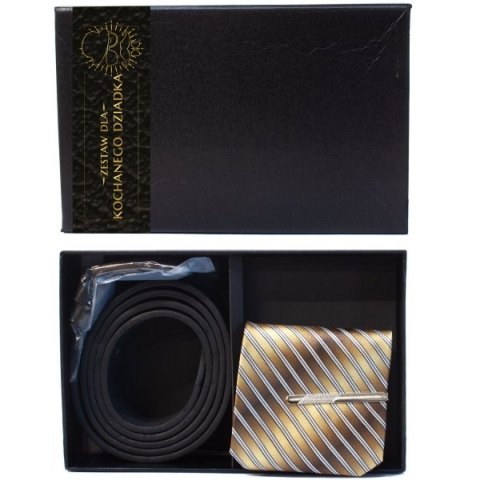 Zestaw upominkowy Dla Dziadka . Pasek i krawat w opakowaniu prezentowym. 21 x 13.5 x 5.5 cm Zestaw upominkowy Dla Dziadka . Pasek i krawat w opakowaniu prezentowym. 21 x 13.5 x 5.5 cm