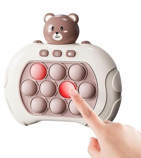 WOOPIE Gra POP IT Interaktywna Antystresowa Zręcznościowa Miś WOOPIE Gra POP IT Interaktywna Antystresowa Zręcznościowa Miś